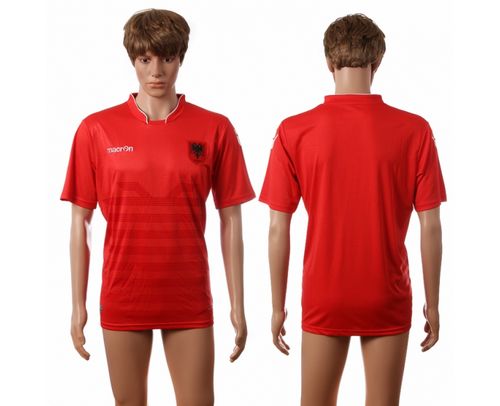 Albania Blank Home Soccer Country Jersey - Click Image to Close